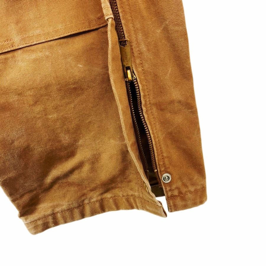 Carhartt 茶色 オーバーオール CarharttカーハートR37ダック地ダブルニーオーバーオール