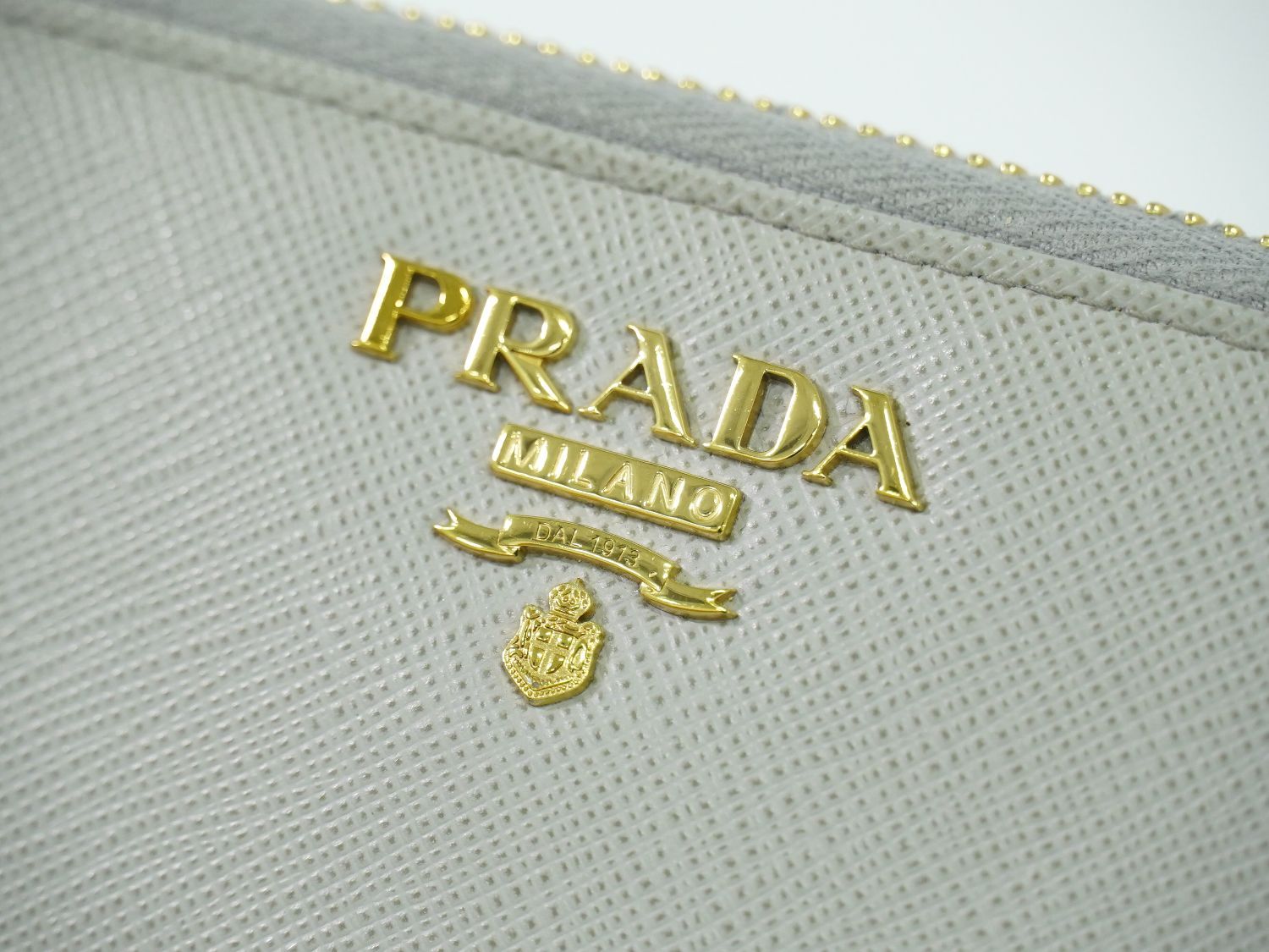 本物 プラダ PRADA サフィアーノメタル レザー L字ファスナー 長財布  