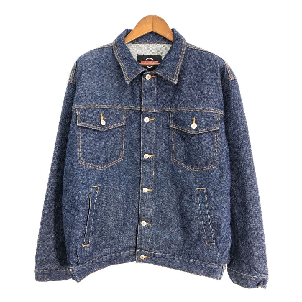 VIBES デニムジャケット ブルー (メンズ XL) 中古 古着 S8084
