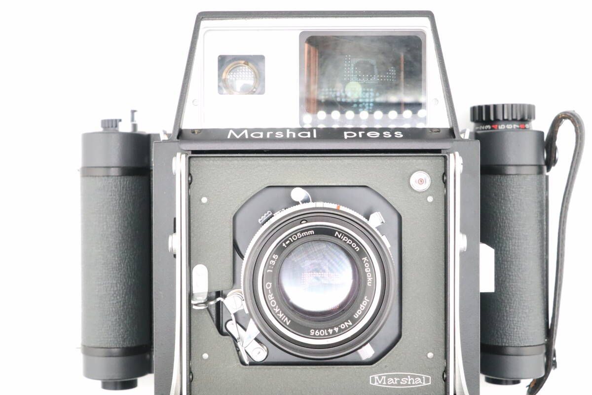 フィルムカメラ Marshal Press Nikkor-Q 105mm F/3.5 #542 ☆マミヤ MAMIYA マーシャルプレス Marshal Press 6x9 NIKKOR-Q 105mm