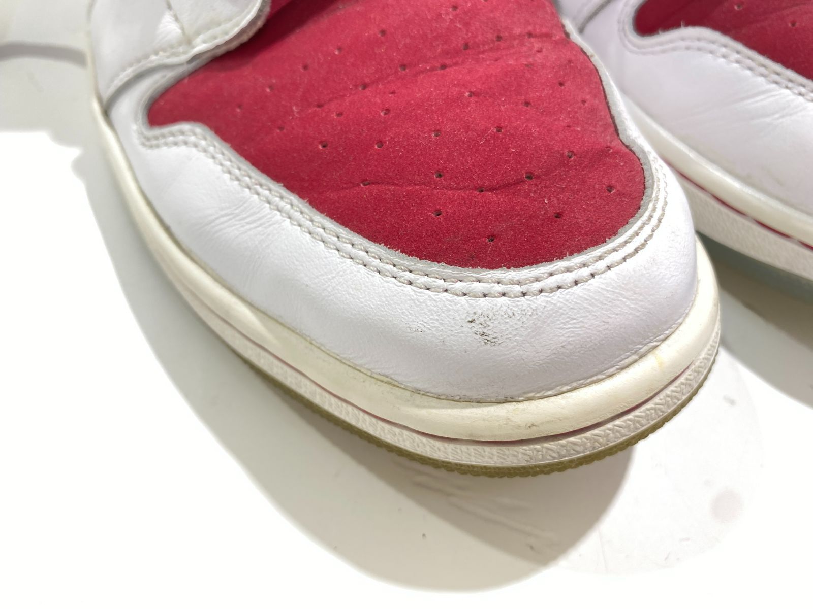 七重浜801-7-070724nh】 中古品 NIKE AIR JORDAN 1 RETRO HIGH CARMINE 