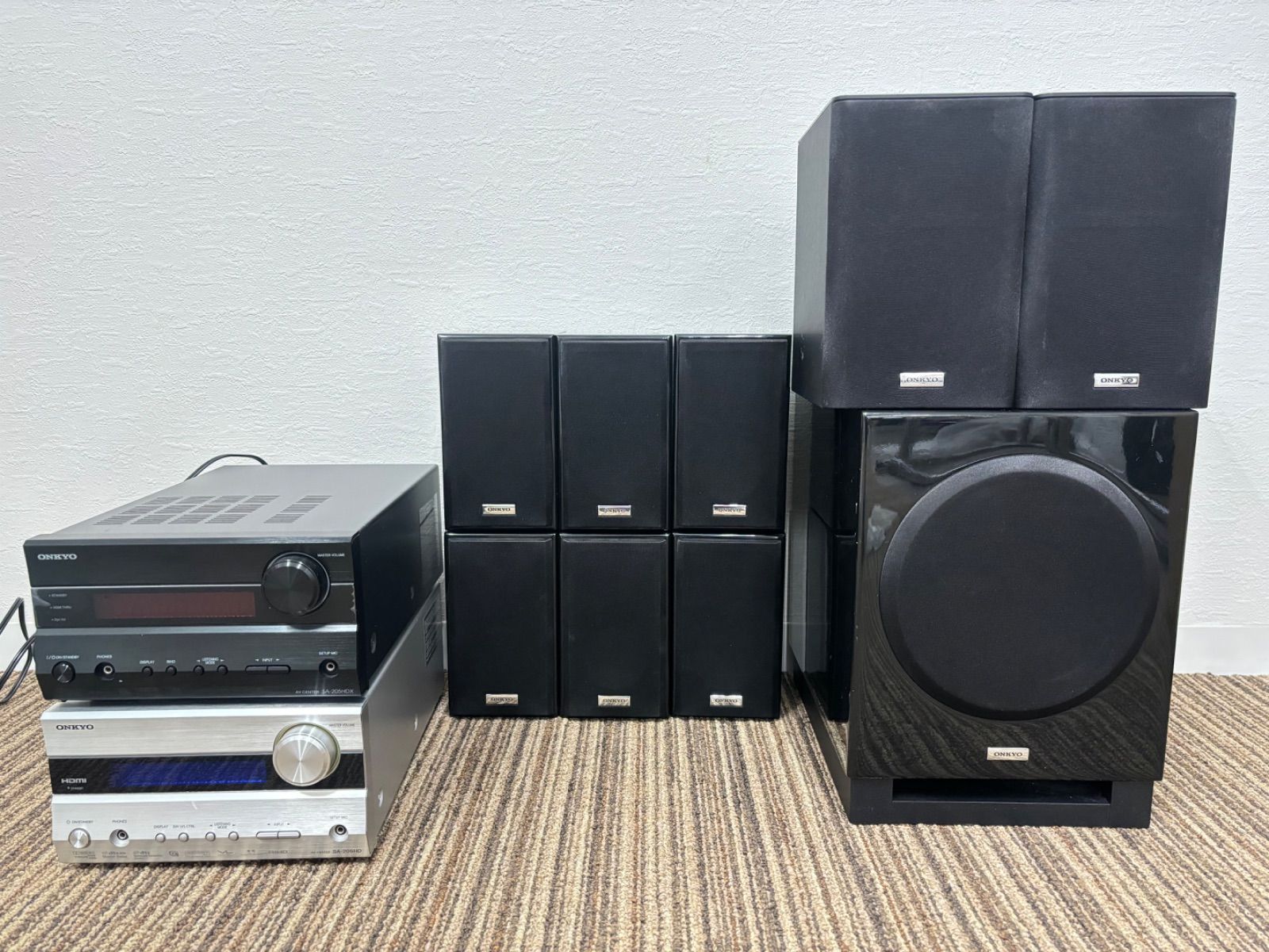 ONKYO SA-205HDX とスピーカーセット ONKYO SA-205HDX アンプ ホームシアターセット スピーカー
