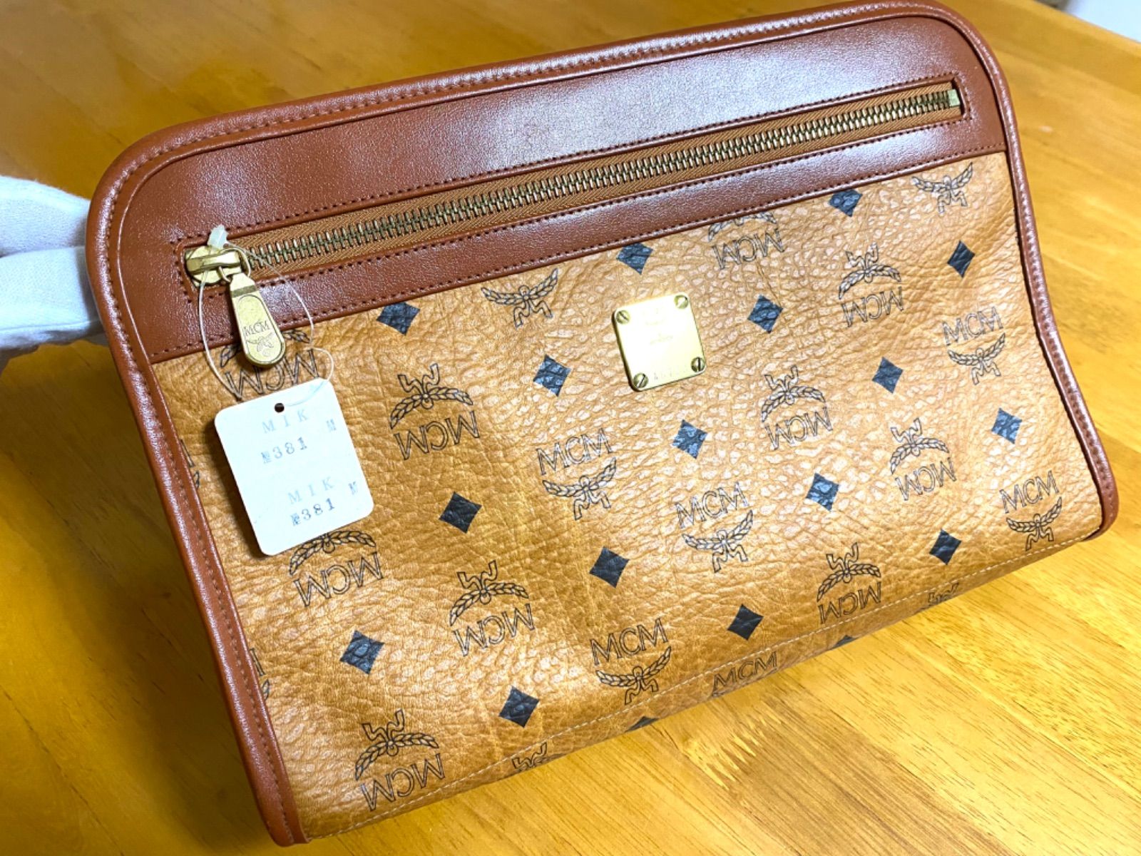 ヒート 値下げ済み☆新品⭐︎MCM⭐︎レア⭐︎限定⭐︎バイカラーポーチ