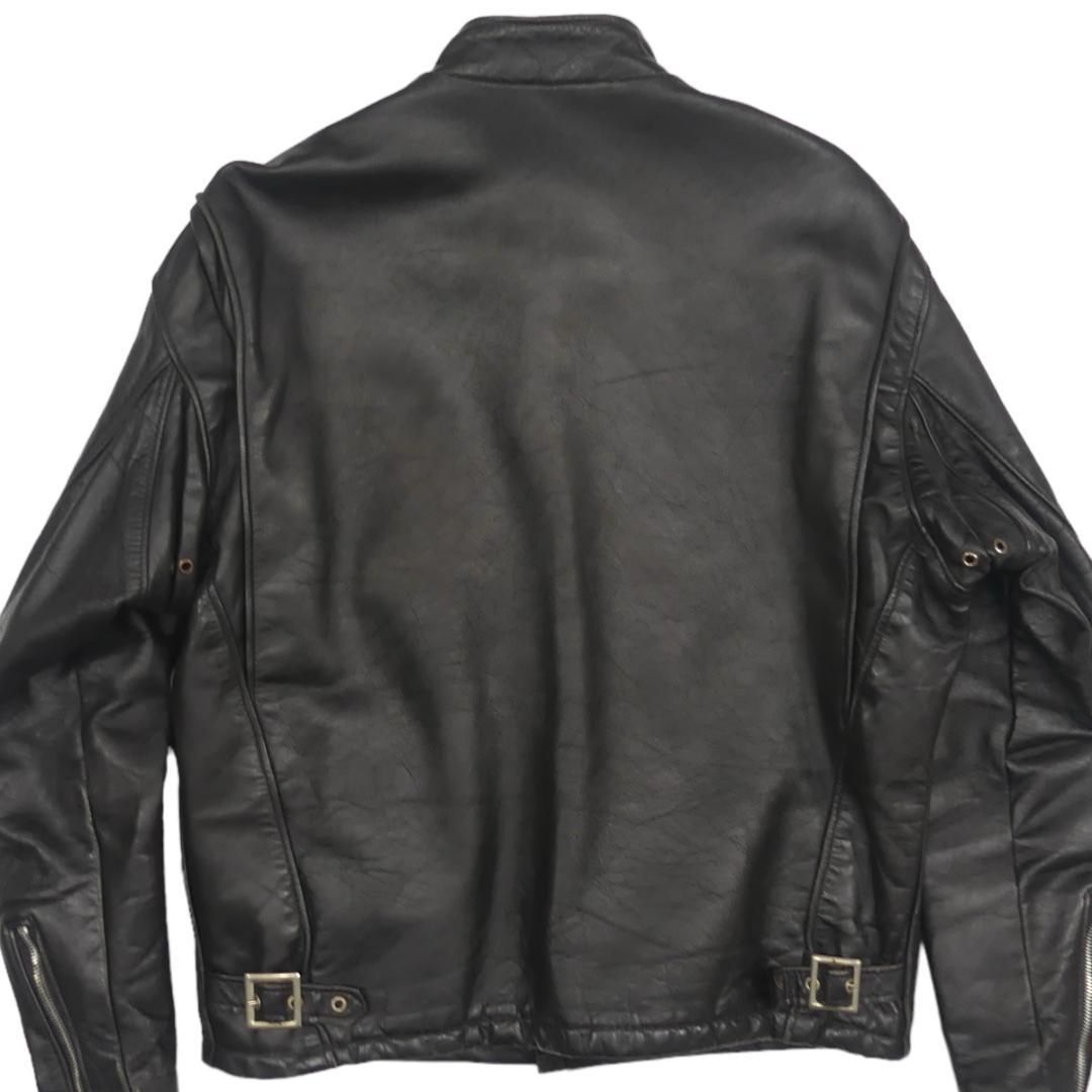 Schott 6042 シングル ライダース レザー ジャケット 42 SCHOTT RIDERS JACKET(ショット)MADE in USA・141「シングル