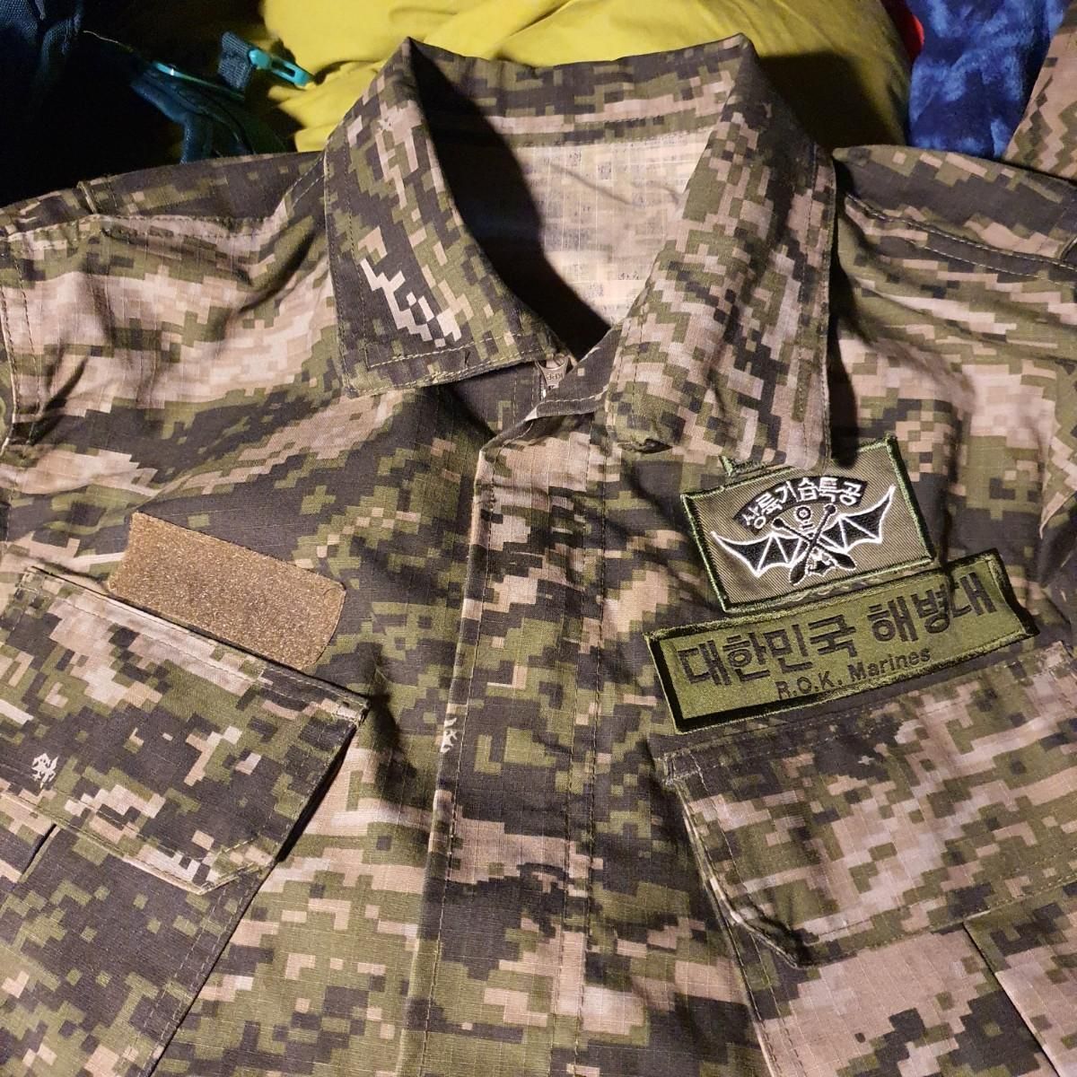 【雷市場（ポンジャン）商品韓国直送】海兵隊 マリン スペシャルスーツ 軍服 95M （ 78 ） 168 2014 年 旧型 について