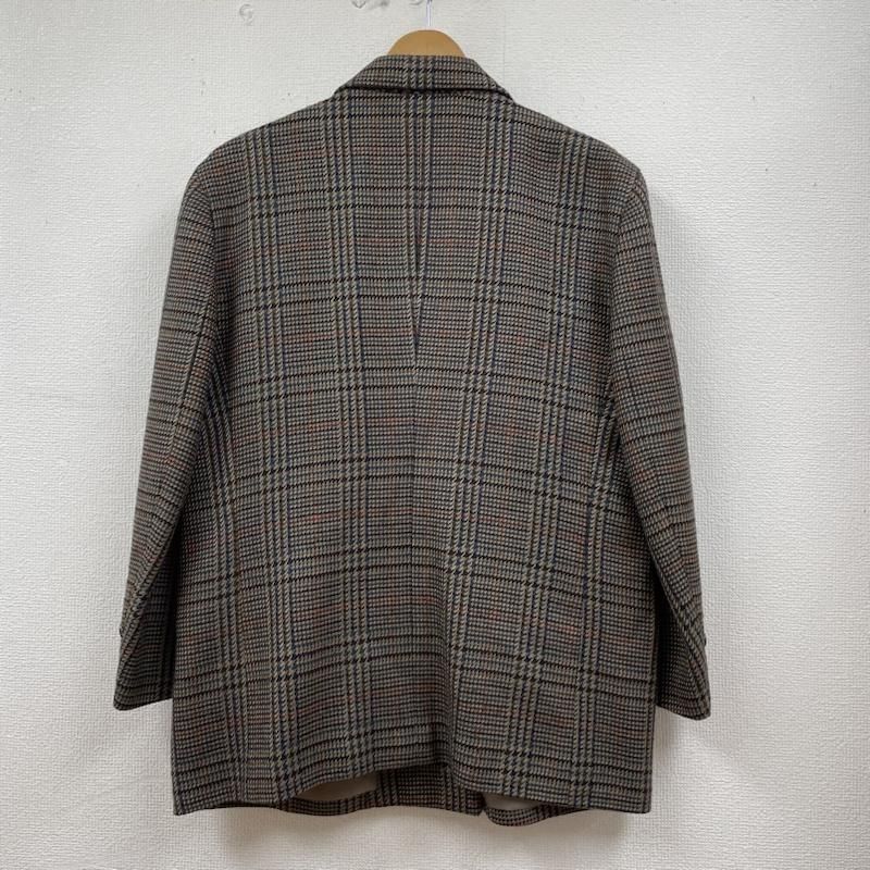 BURBERRY'S ダブルテーラードジャケット　マルチカラー　ウール 古着 80s 英国製 Burberrys チェック フランネル ウール ダブル