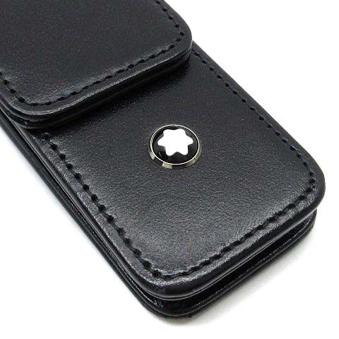 モンブラン MONT BLANC レザー ペンケース 1本差し ペンポーチ 14309 ブラック 黒