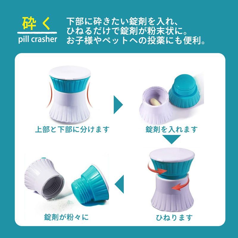 ルカッター 錠剤カッター ピルクラッシャー 錠剤クラッシャー 薬 錠剤