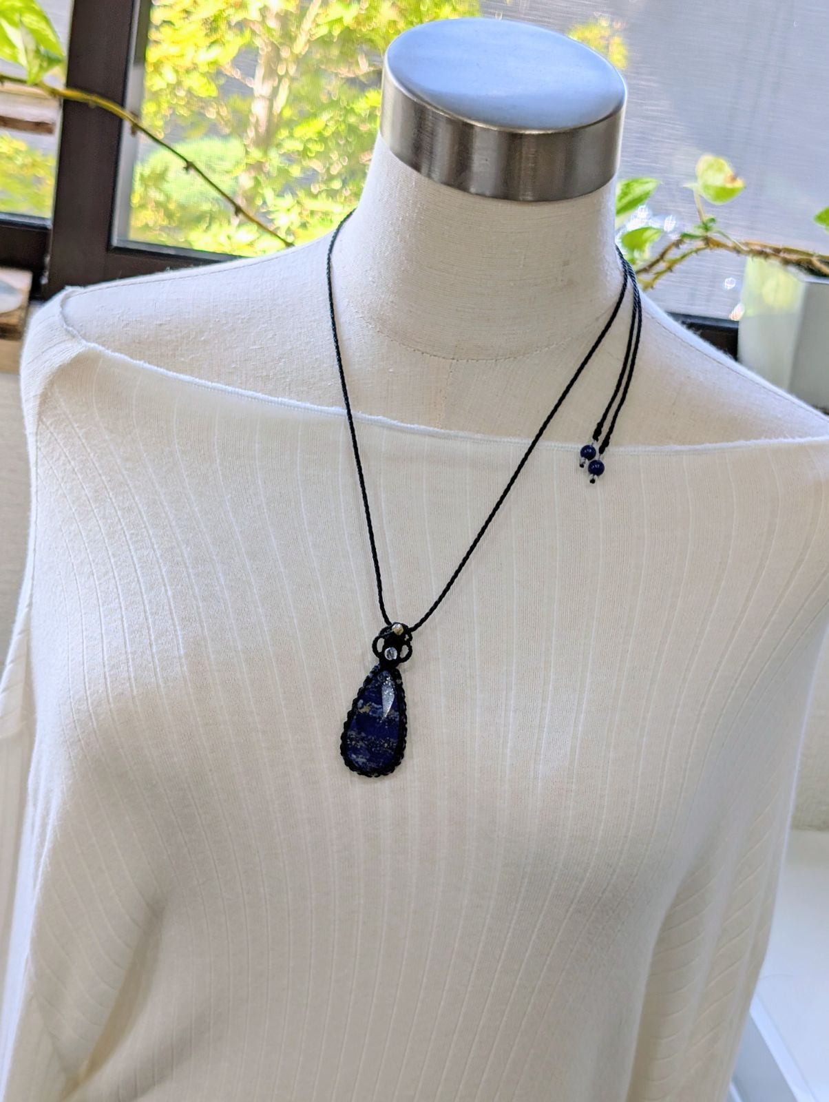 396 マクラメネックレス