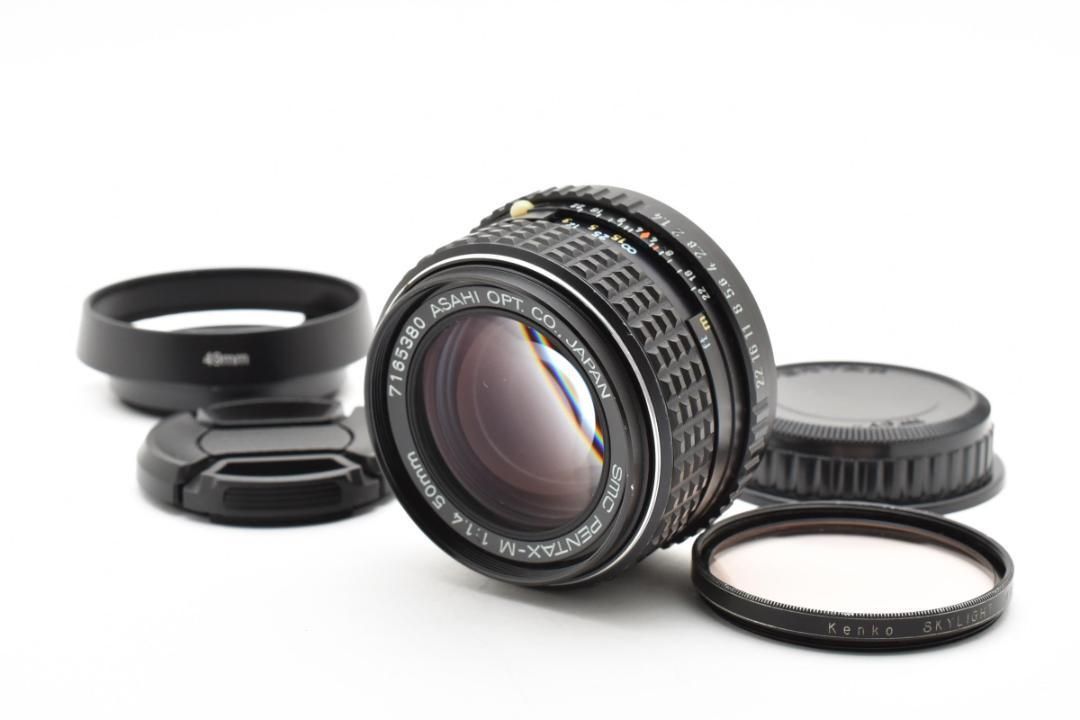 SMC PENTAX-M 50mm F1.4 フィルター フード付 C072 SMC PENTAX-M 50mm F1.4 フィルター フード付 C072 - メルカリ