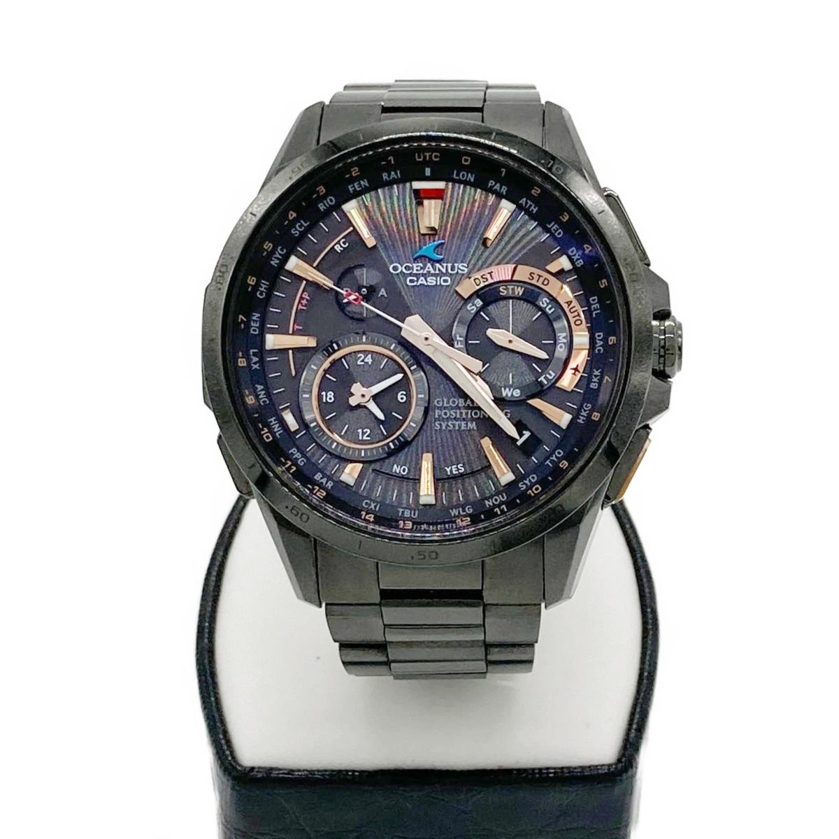 美品】カシオ CASIO オシアナス 電波ソーラーOCW-M800 - 腕時計(アナログ)