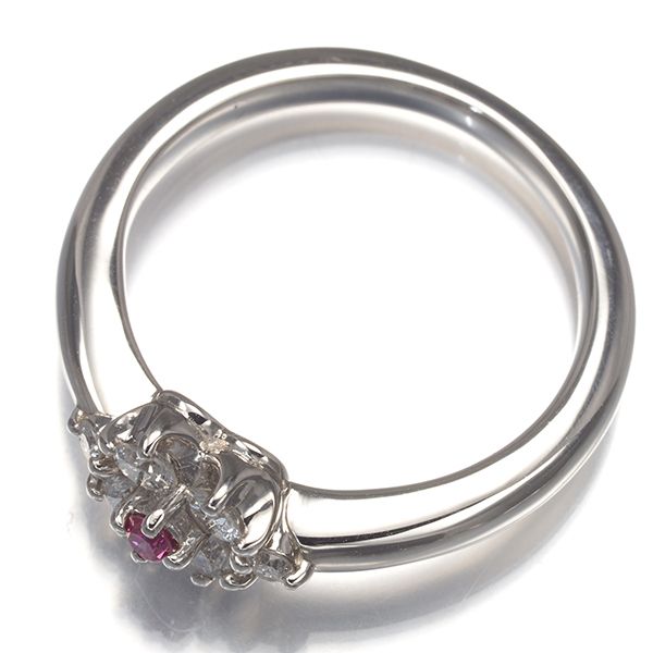 アッシュエル リング ピンク&クリアダイヤ ダイヤモンド 0.34ct  