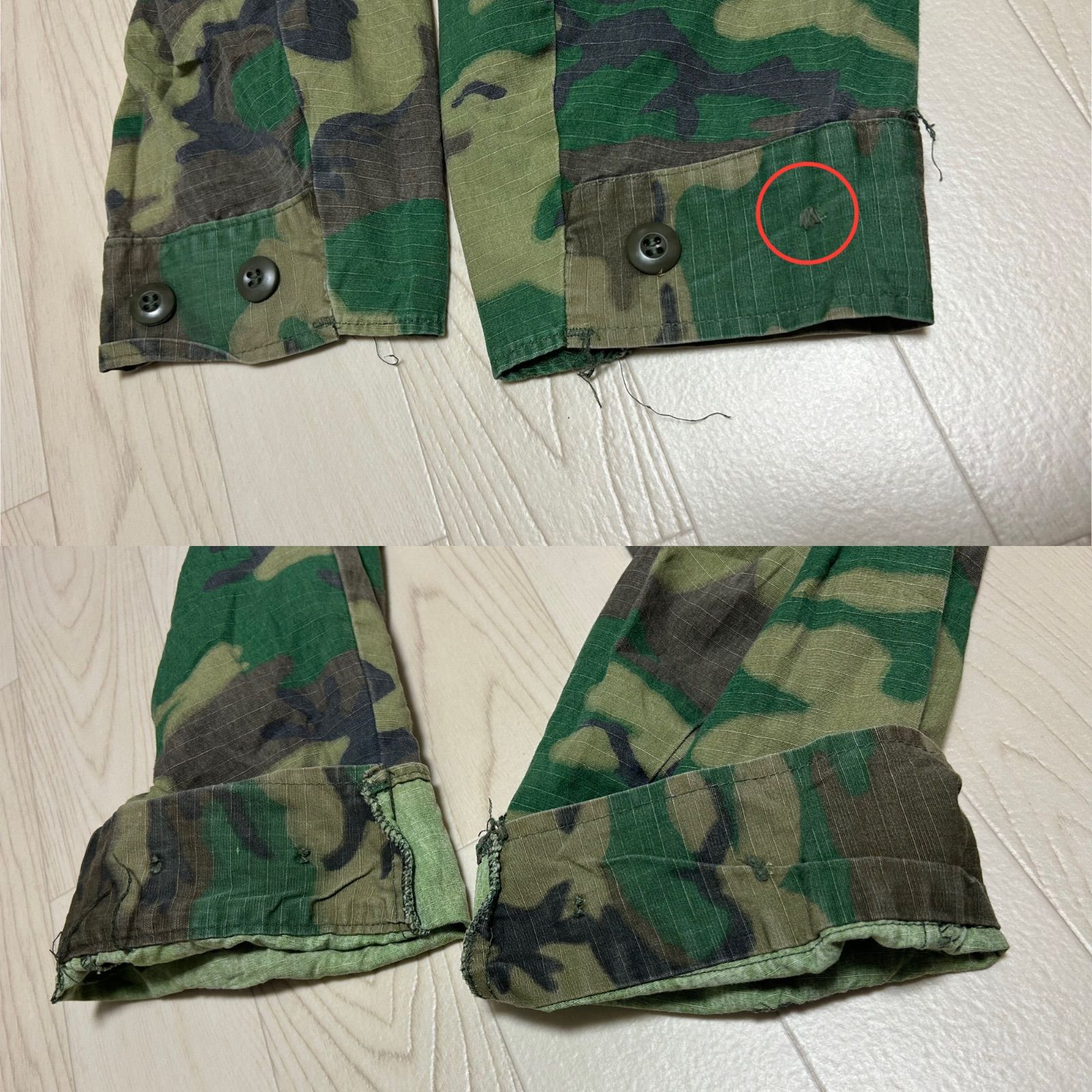70s 米軍 LC-1 BDU ブラウンリーフ カモ ジャングルファティーグ 