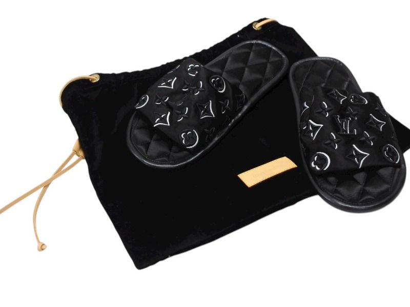 ルイヴィトン　ルームシューズ　スリッパ　モノグラム　ホーミーライン　ミュール美品 極美品 LOUISVUITTON ルイヴィトン ホーミーライン ルームシューズ