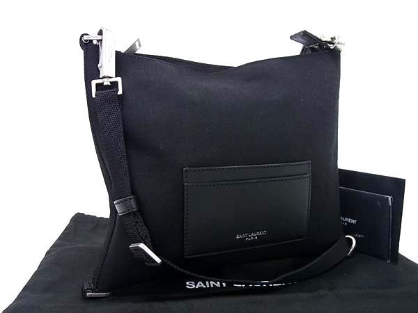 SAINT LAURENT ブラックレザー バッグ ショッピングバッグ サンローラン（レザー） | Saint Laurent