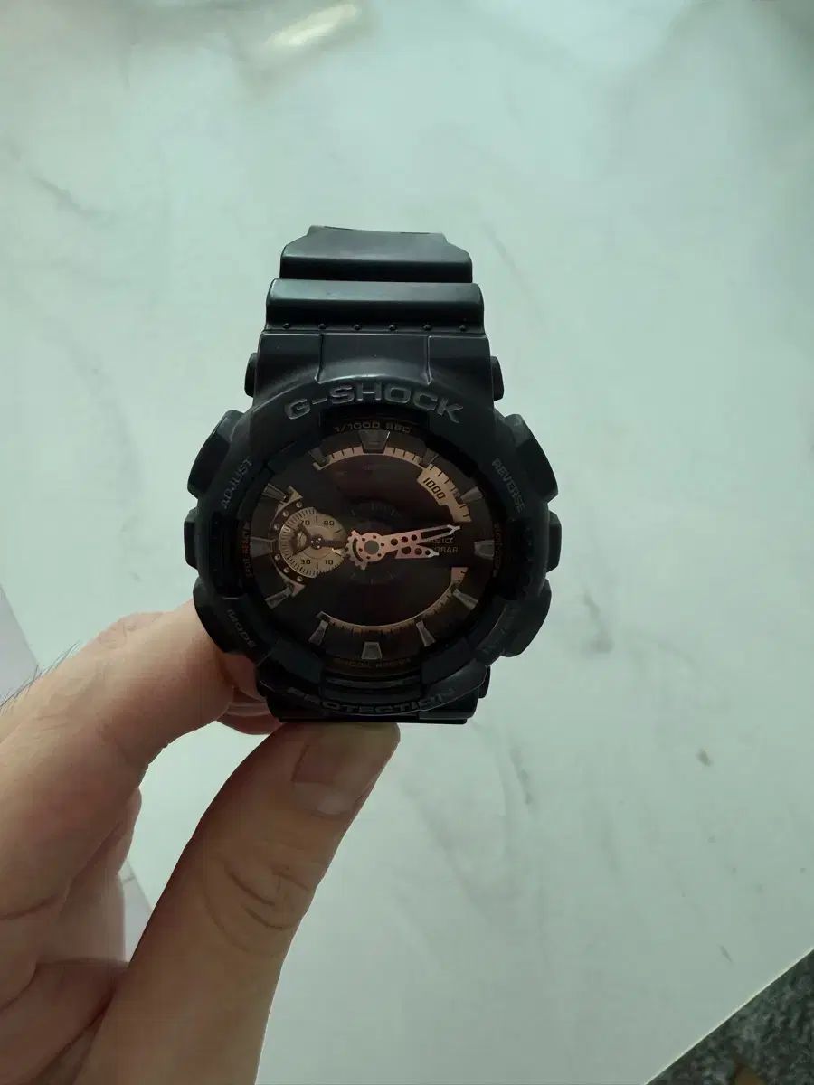 G-SHOCK ジーショック ビッグフェイス ブラック ゴールド