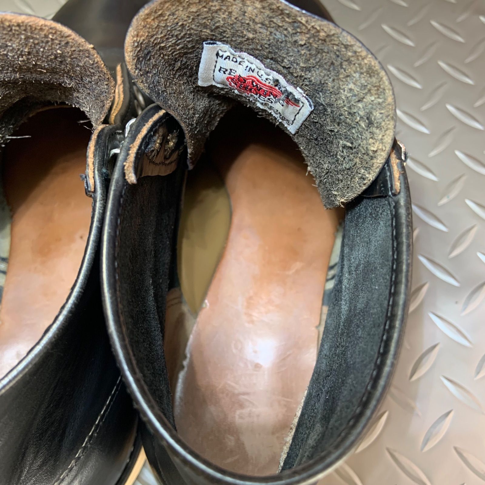 ☆REDWING 8165 ワークブーツ 刺繍羽タグ 1997年製 US7D JP25㎝ レッド