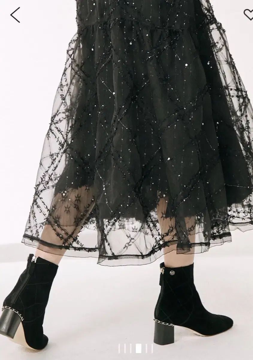 MINE マイン フリンジ チェック レイヤー スカート The HANDSOME