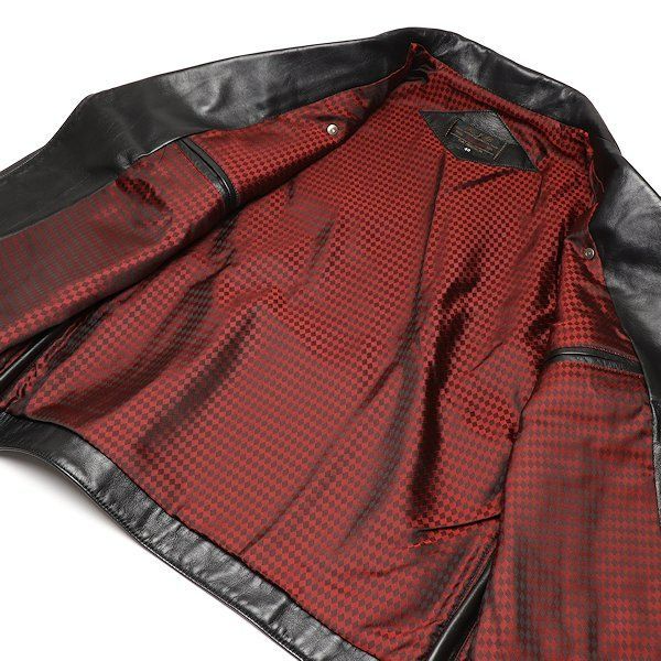 フラットヘッド RJB ライダーズジャケット ラムスキン 40(L