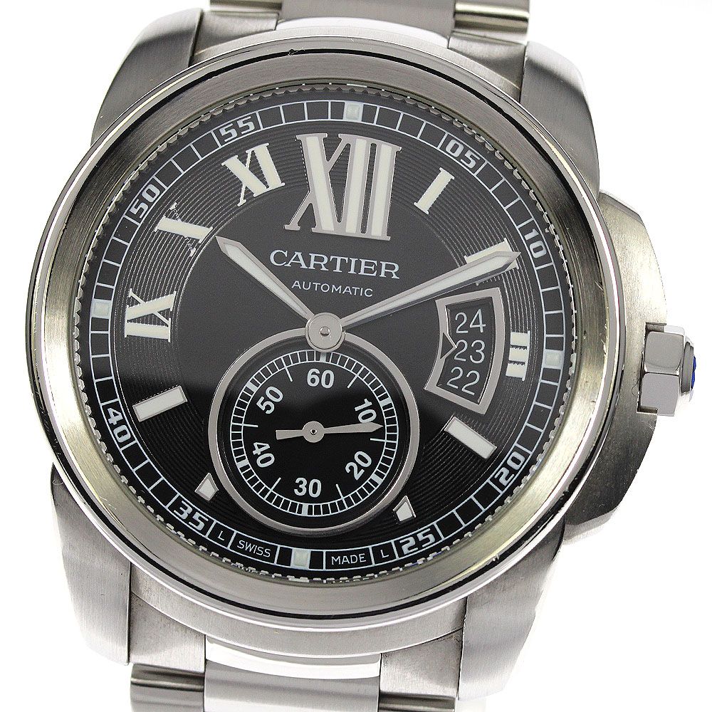 カルティエ CARTIER W7100016 カリブル ドゥ カルティエ デイト 自動巻き メンズ良品_795004 - メルカリ