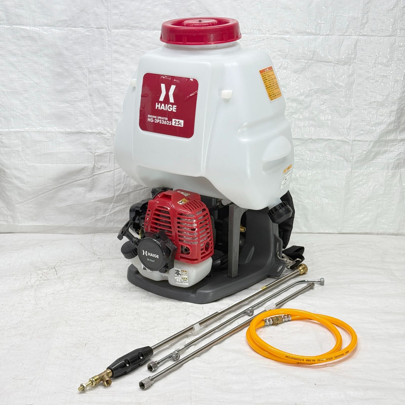 使用 エンジン噴霧器 背負い式 2スト 25Lタンク HG-2PS2625 927