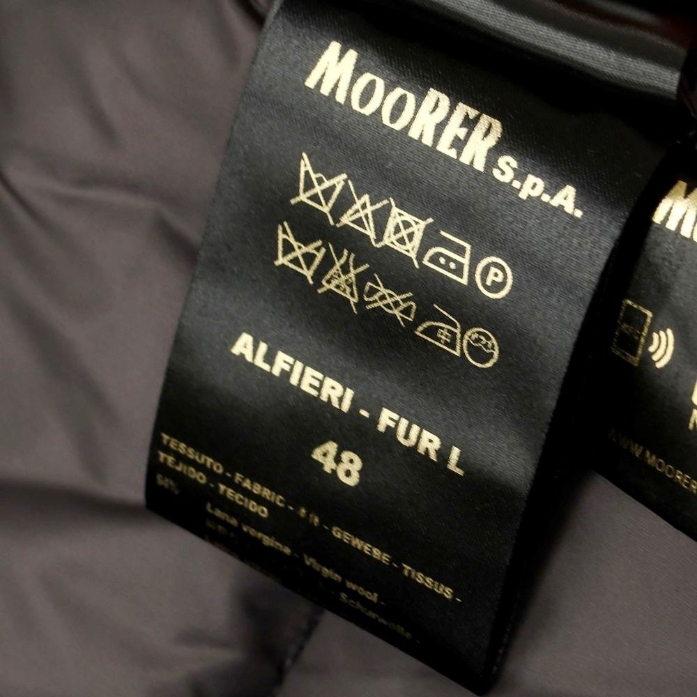 中古】ムーレー MOORER ALFIERI ウールカシミヤ ファーダウンコート