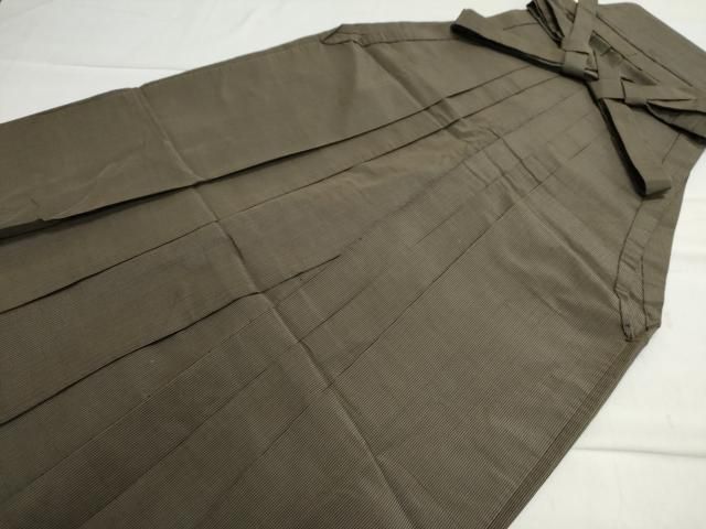 平和屋着物●男性 馬乗り袴 縞 正絹 CAAZ2851yc