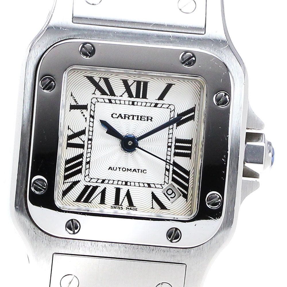カルティエ CARTIER W20054D6 サントスガルベ SM デイト 自動巻き レディース_838319