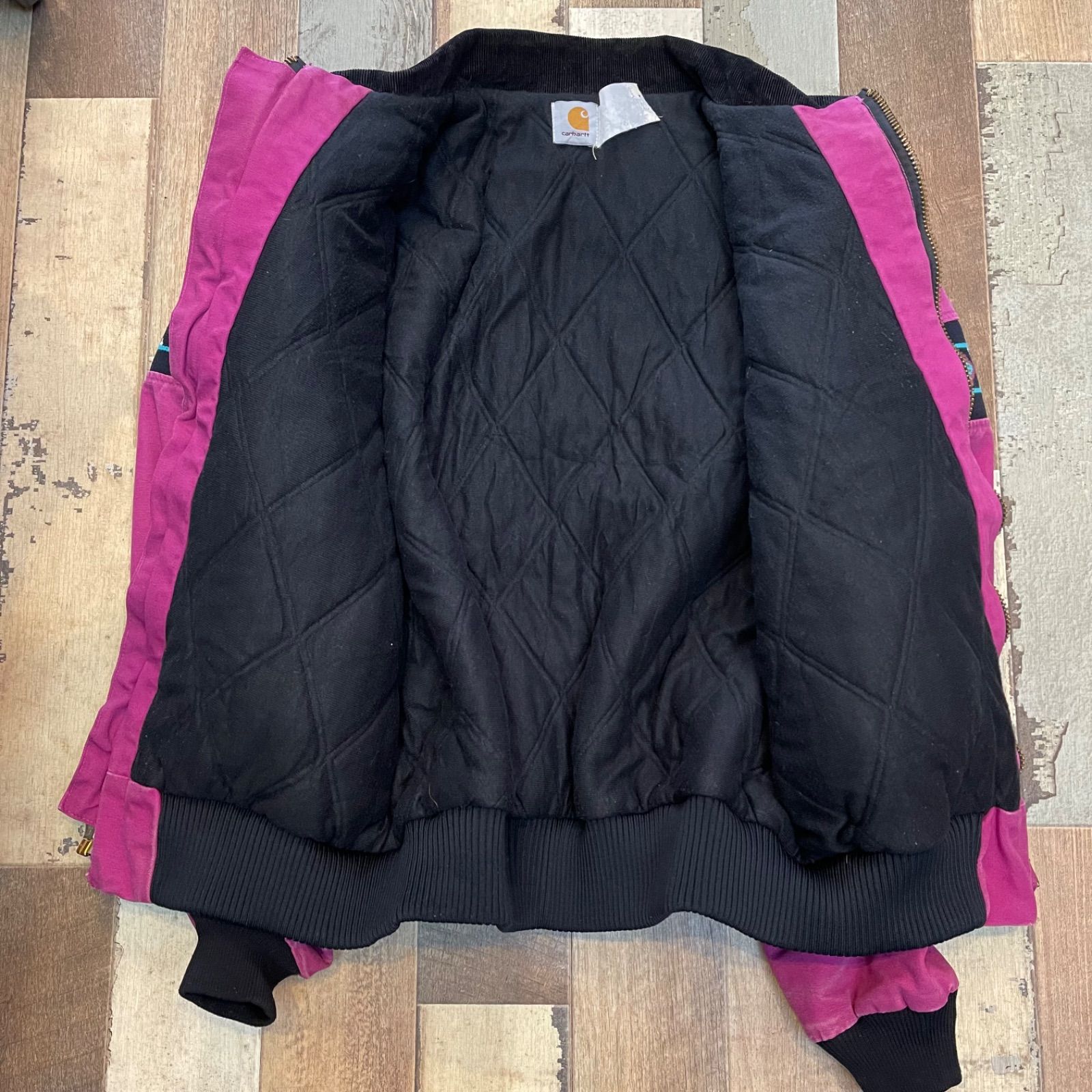 Carhartt 80's USA製 ネイティブ柄サンタフェジャケット 古着 80年代 カーハート Carhartt 総柄 ネイティブ柄 サンタフェ