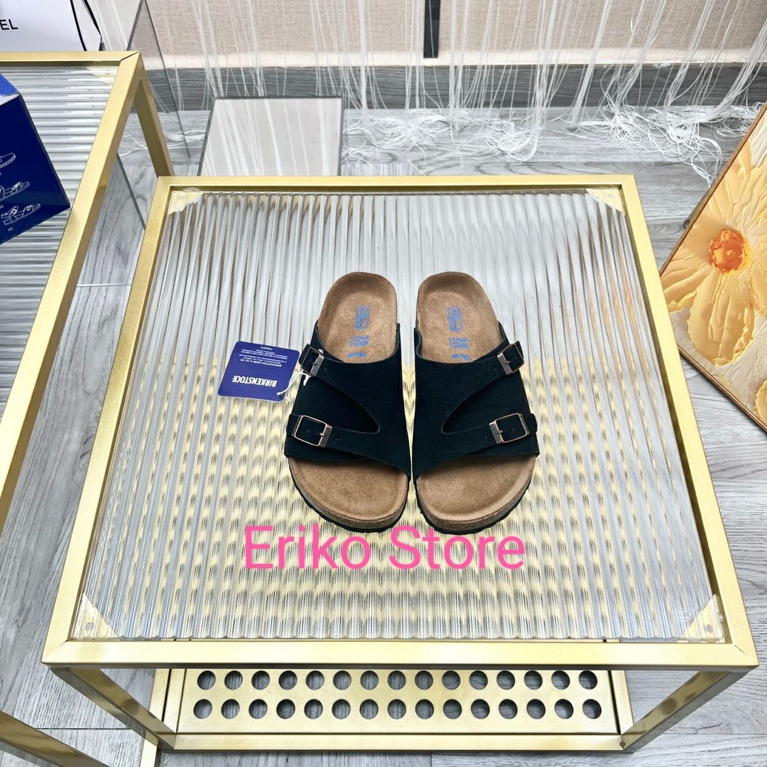 新品未使用ビルケンシュトック BIRKENSTOCK ZÜRICH / チューリッヒ スエードレザー クロッグ ソフトベッド コルクソールサンダル メンズ·レディース ソフトフットベット ベロア トープ  男女兼用