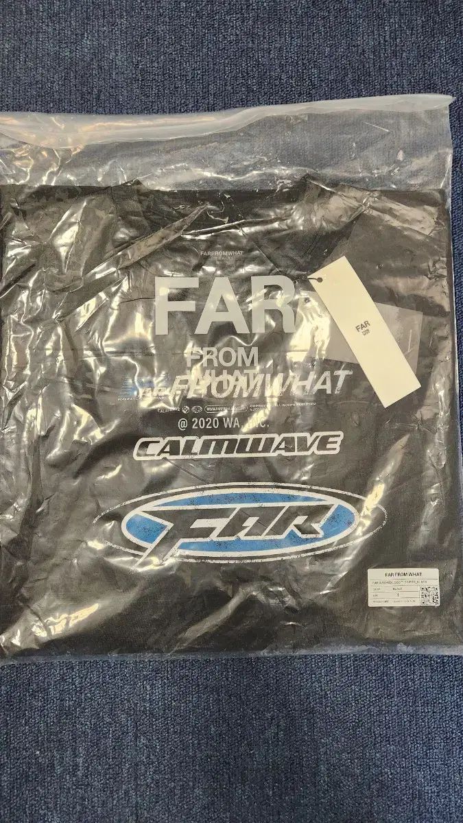 【雷市場（ポンジャン）商品韓国直送】【 1 】 FAR FROM WHAT(ファーフロムワット) ウォッシュド ロゴ 半袖 FAR ARCHIVE