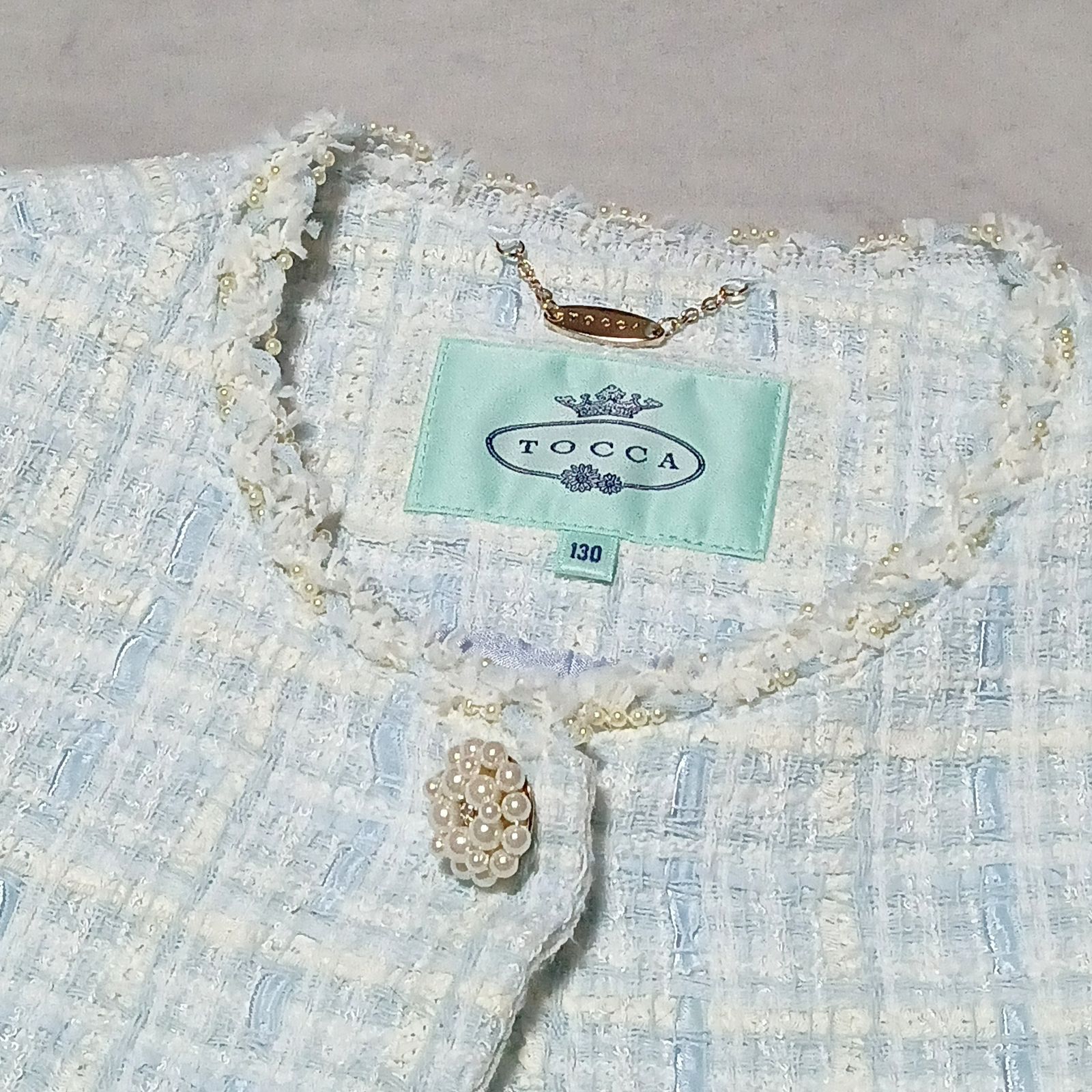 極美品】TOCCA 定価¥38500 ツイード ジャケット 入学式 セレモニー 