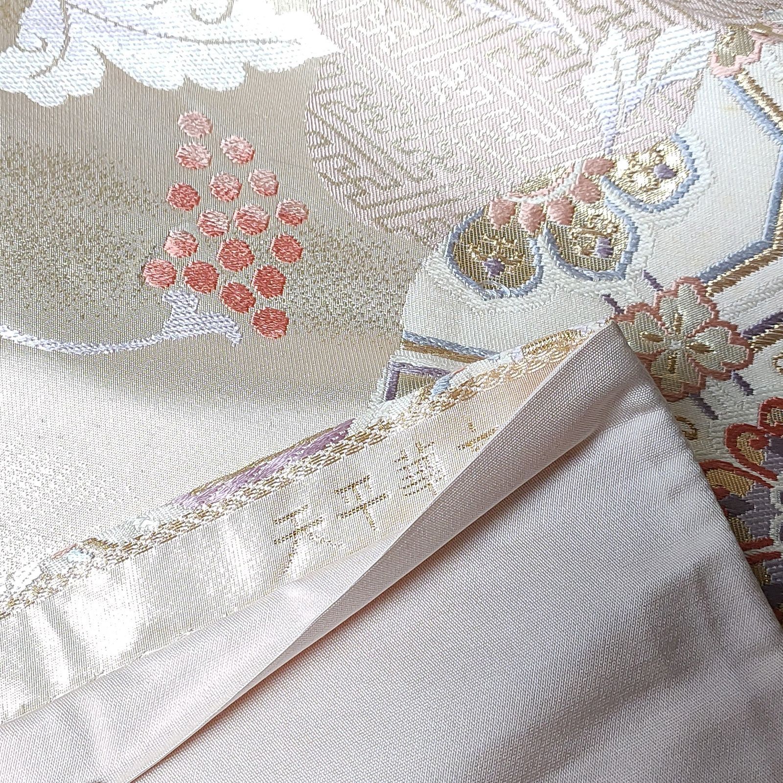 袋帯 本金箔錦二重織 天平華文 着物 和装 - メルカリ