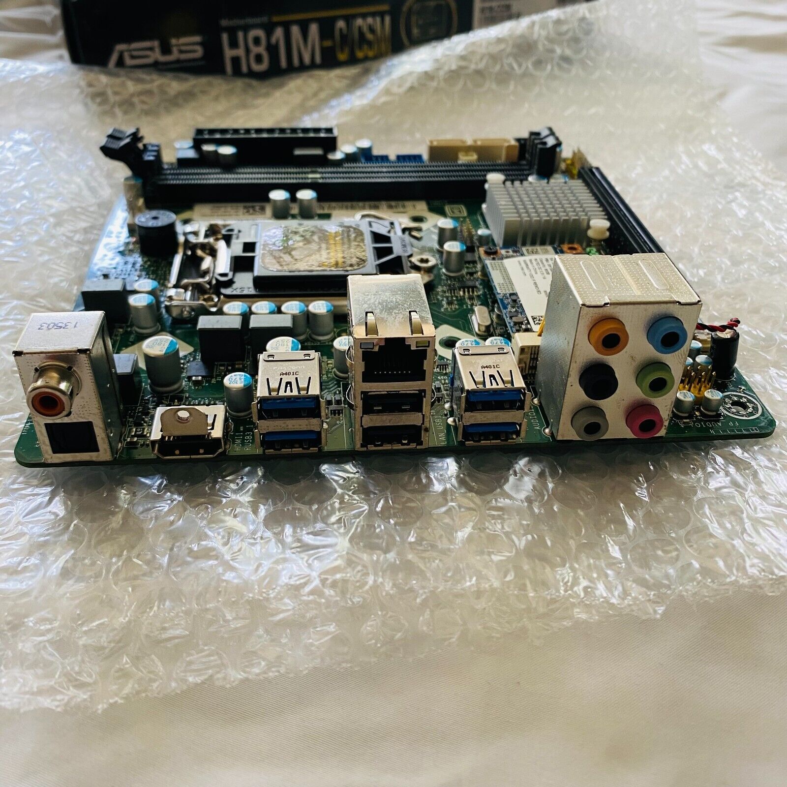 ASUS H81M-C|CSM LGA1150 DDR3 DVI VGA マザーボード