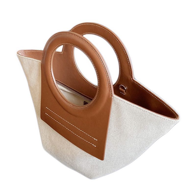 ★超特価・正規品★HEREU★ミニカラートートバッグ WBS21CAMI002 ☆HEREU☆ Mini Collar Tote Bag Beige Chestnut WBS21CAMI002