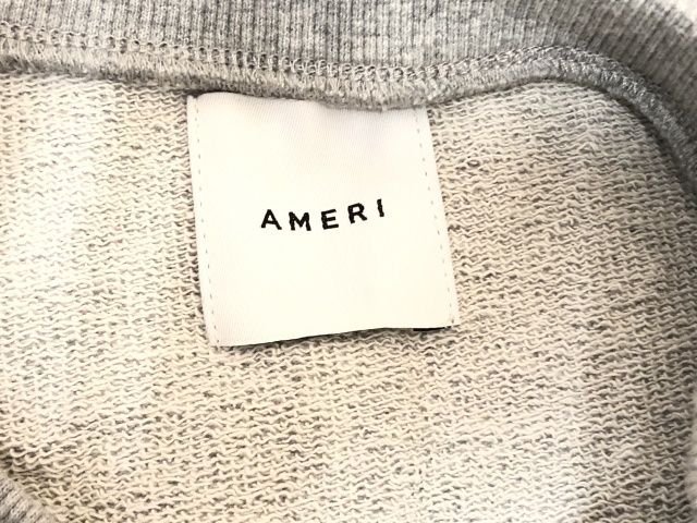 【中古】 AMERI VINTAGE アメリ MISALIGNED SWEAT 0181320101 グレー  111421091 中古】 AMERI VINTAGE アメリ MISALIGNED SWEAT 0181320101