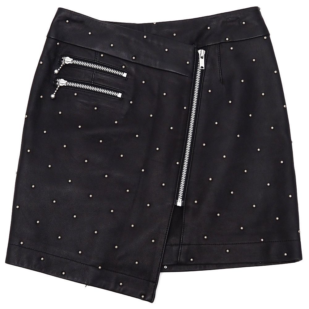 HYSTERIC GLAMOUR ラムレザー スカート サイズ XS ブラック ヒステリックグラマー レディース 5F20 H06272 KUG21