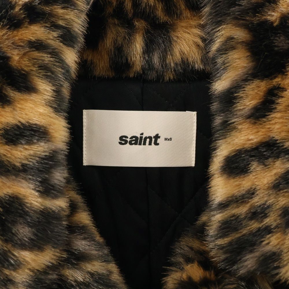 SAINT MICHAEL (セントマイケル) 24AW FUR COAT レオパード ファー