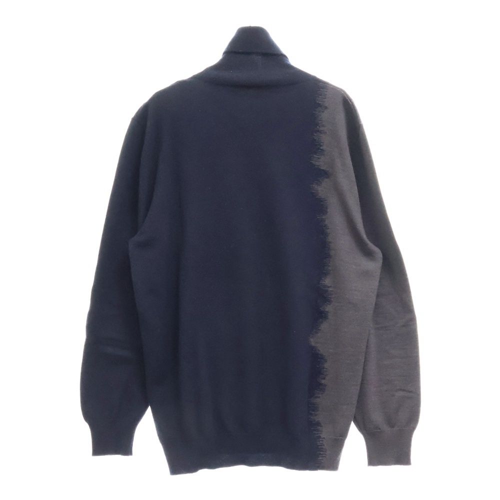 HERMES (エルメス) タートルネック カシミヤニットセーター ネイビー