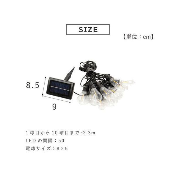 10球 フィラメント電球