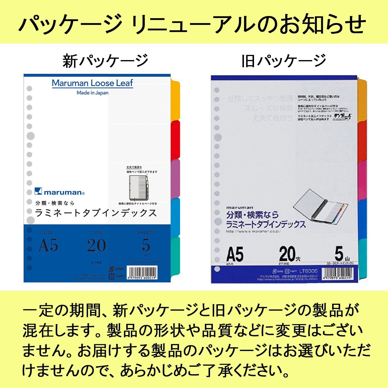 特価商品】1組 5山 インデックスシート 2穴対応 10冊 20穴 A5 LT6005