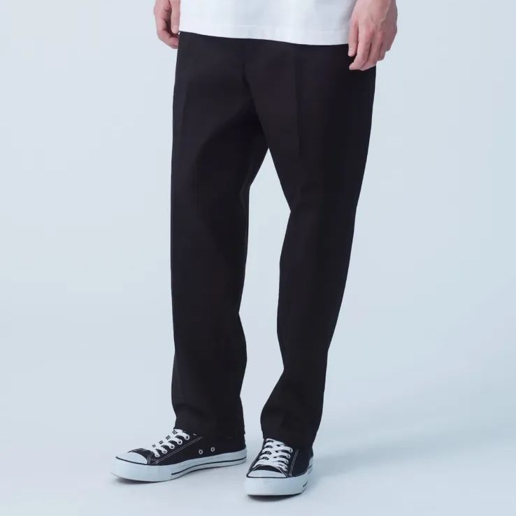 未使用 Dickies別注 RHC オリジナルワイドフィット テパード パンツ 黒