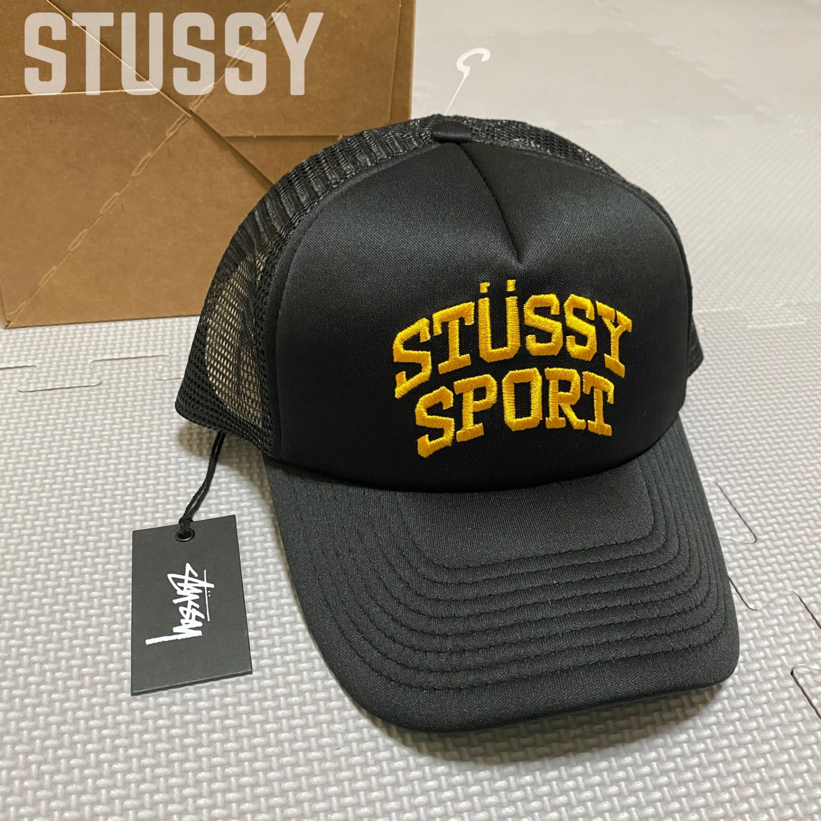 【美品】stussy ステューシー　キャップ　ブラック