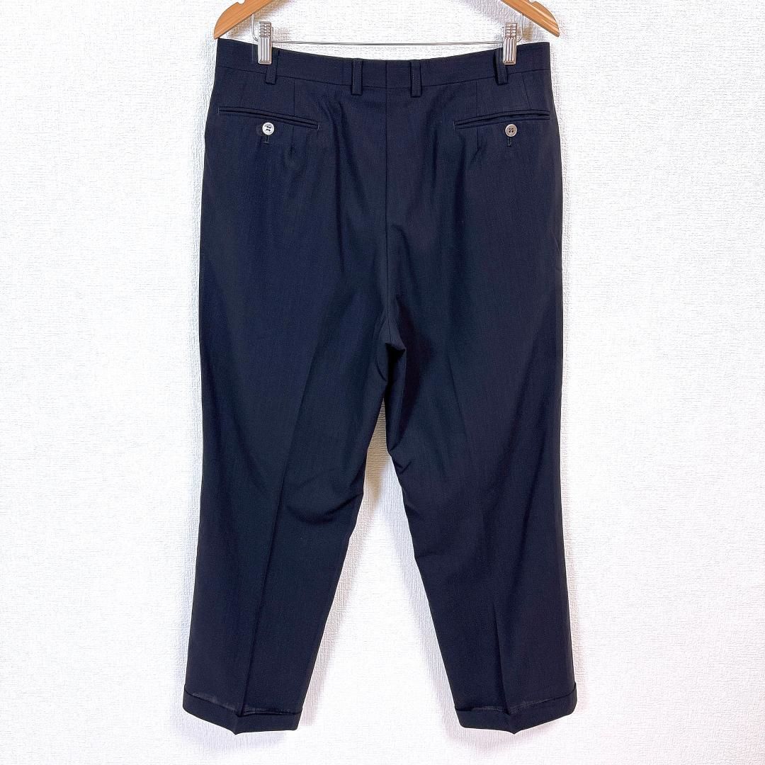 美品】 LANVIN ダブルスーツセットアップ R52-47 ネイビー 無地 - メルカリ