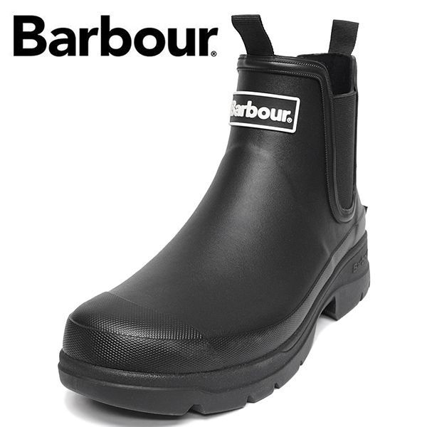 バブアー Barbour 靴 メンズ レインブーツ 長靴 サイドゴア レインシューズ 防水 MRF0028 BK11