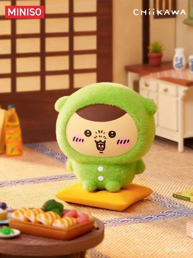 chiikawa「パジャマパーティー：おすわり」 ぬいぐるみ ブラインドボックス MINISO 正規品 chiikawa「パジャマパーティー：おすわり
