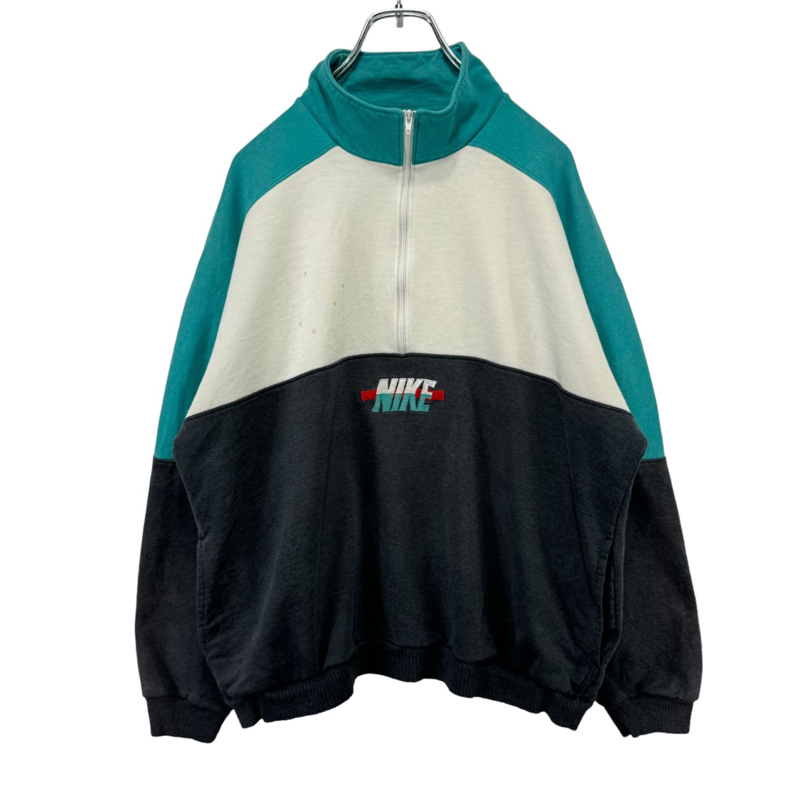 L 90s 00s NIKE ナイキ ハーフジップスウェット 90〜00年代 NIKE TEAM ナイキ スウェットシャツ ハーフジップ