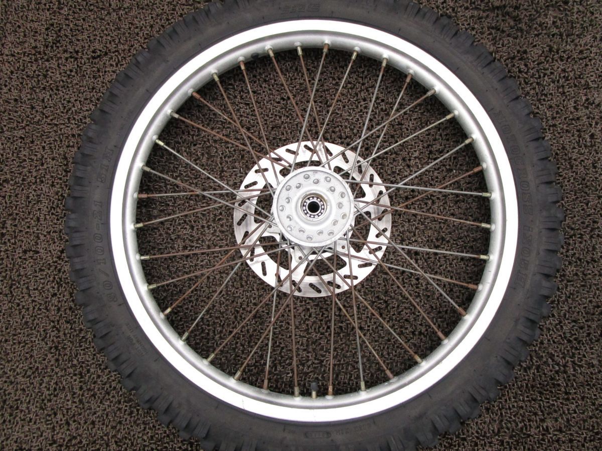 セロー250 フロントホイール ディスク □A5687 DG17J ヤマハ G370E SEROW 動画有 FI インジェクション