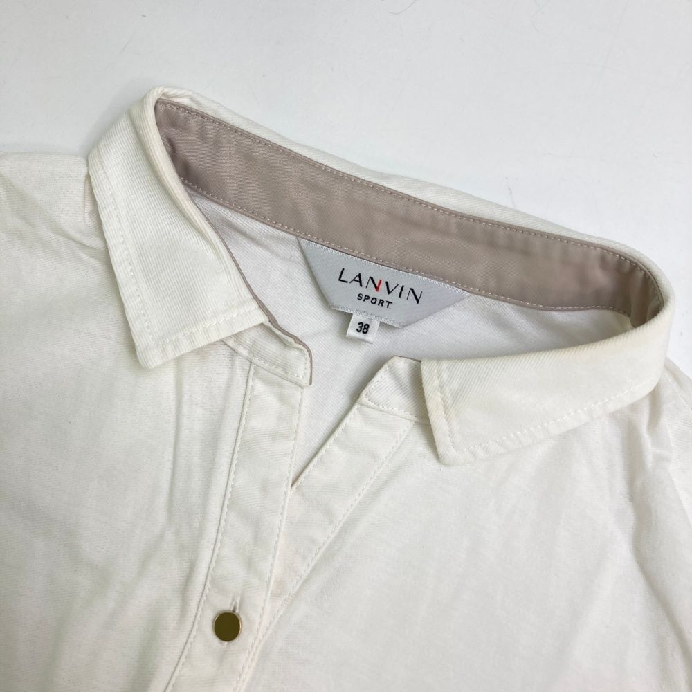サイズ：38 LANVIN SPORT ランバン スポール 五分袖ポロシャツ