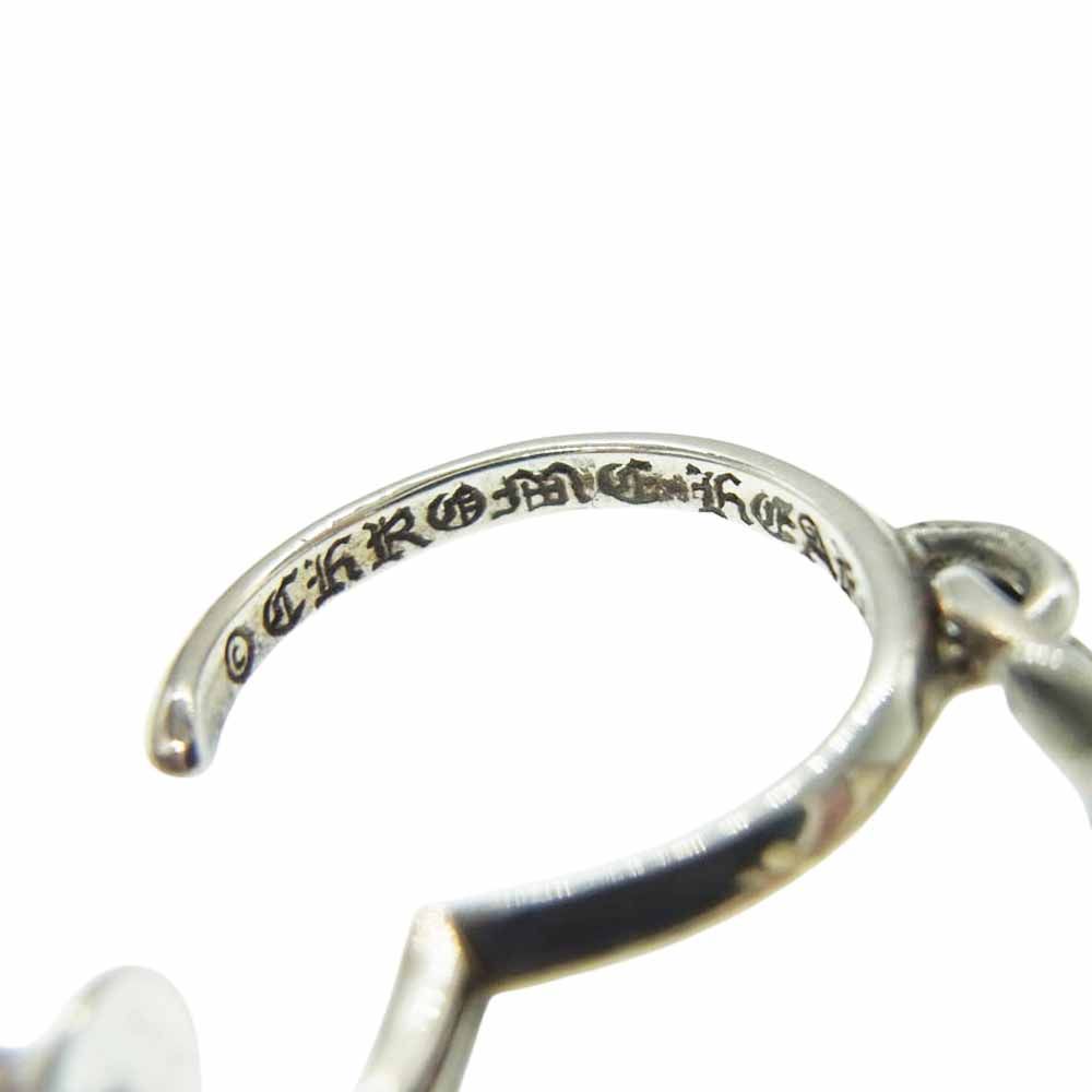 クロムハーツ TINY CH CROSSタイニーCHクロスフープ シルバーピアス CHROME HEARTS クロムハーツ TINY CH CROSS タイニーCHクロス